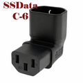 C14 to C13 L Shape Adapter (C-6)